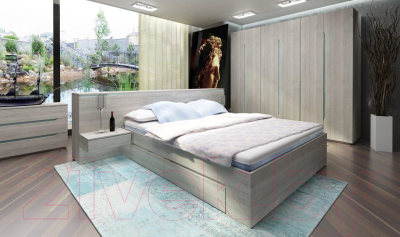 Двуспальная кровать 3Dom  Фореста РС001 - фото2