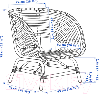 Кресло Ikea  Бускбу 304.429.64 - фото7